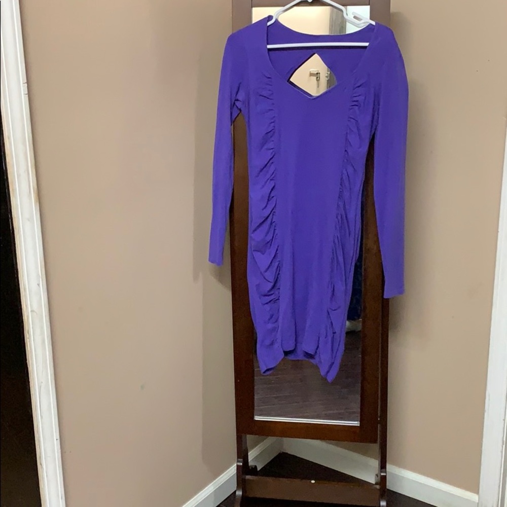 Purple pencil dress Small